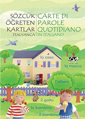 Sözcük Öğreten Kartlar - İtalyanca | 1001 Çiçek