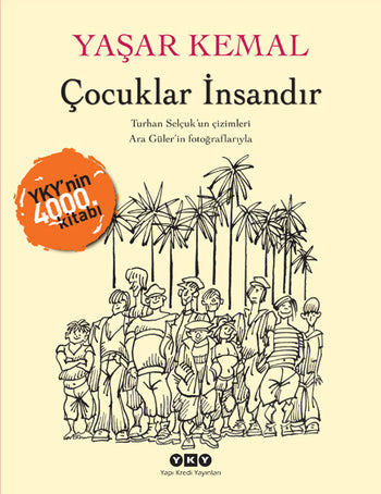 Yapı Kredi Yayınları Çocuklar İnsandır - Yaşar Kemal kitap kapağı