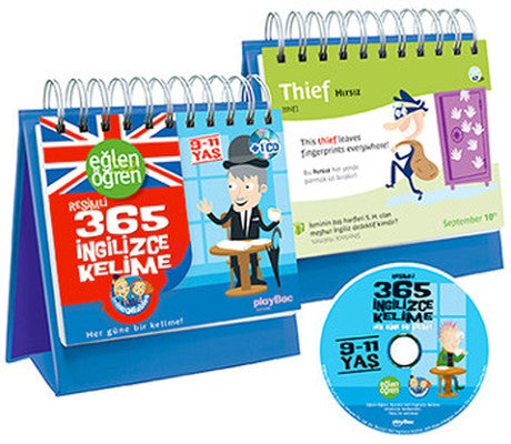Eğlen Öğren Resimli 365 İngilizce Kelime 9 -11 Yaş | Dstil Tasarım