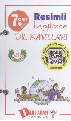 Dahi Adam 7. Sınıf Resimli İngilizce Dil Kartları | Dahi Adam Yayıncılık