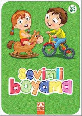 Sevimli Boyama - Yeşil | Altın Kitaplar