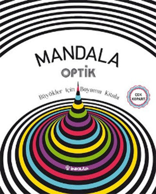 Mandala Optik - Büyükler İçin Boyama Kitabı | İnkılap Yayınları