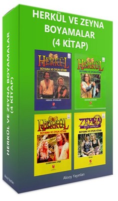 Herkül ve Zeyna Boyamalar - 4 Kitap Takım | Aksoy Yayıncılık