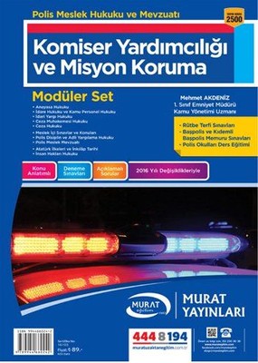 Polis Meslek Hukuku ve Mevzuatı Modüler Set 2500 | Murat Yayınları (İnce Kapak)