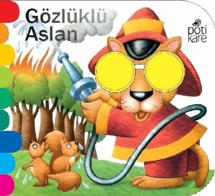 Gözlüklü Aslan-Delikli Kitaplar Serisi | Pötikare Yayınları