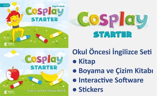 Cosplay Starter Okul Öncesi İngilizce Eğitim Seti | Nüans (İnce Kapak)