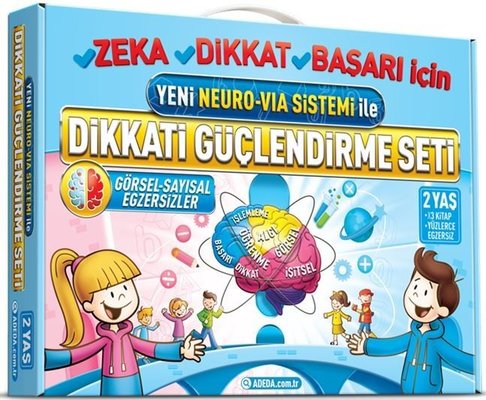 Yeni Neuro VİA Sistemi ile Dikkati Güçlendirme Seti-2 Yaş | Adeda