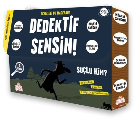 Dedektif Sensin!-4 Kitap Takım | Nesil Çocuk Yayınları (İnce Kapak)