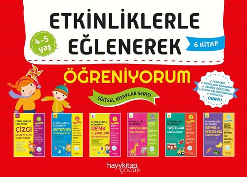 Etkinliklerle Eğlenerek Öğreniyorum Seti-6 Kitap Takım | Hayy Kitap