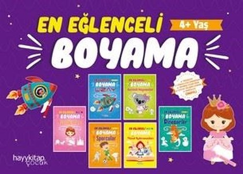 En Eğlenceli Boyama Seti-6 Kitap Takım | Hayy Kitap