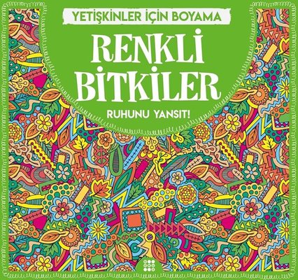 Renkli Bitkiler-Yetişkinler İçin Boyama | Dokuz Yayınları