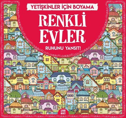 Renkli Evler-Yetişkinler İçin Boyama | Dokuz Yayınları