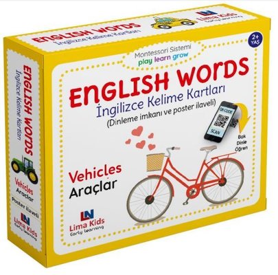 Vehicles - Araçlar - English Words - İngilizce Kelime Kartları | Lima Kids