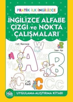 İngilizce Alfabe Çizgi ve Nokta Çalışmaları - Pratik İngilizce | Halk Kitabevi
