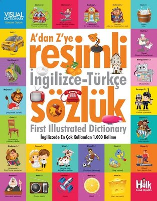 A'dan Z'ye Resimli İngilizce Türkçe Sözlük | Halk Kitabevi