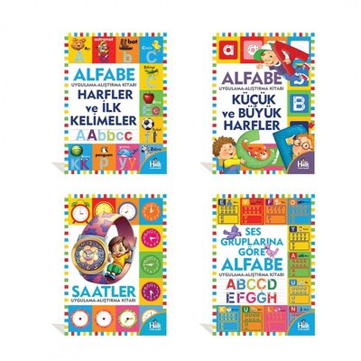 Eğlenceli Alfabe Seti - 4 Kitap Takım | Halk Kitabevi