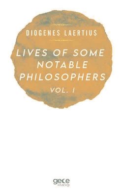 Lives of Some Notable Philosophers Vol - 1 | Gece Kitaplığı