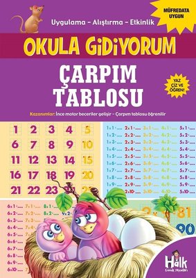 Çarpım Tablosu - Okula Gidiyorum | Halk Kitabevi