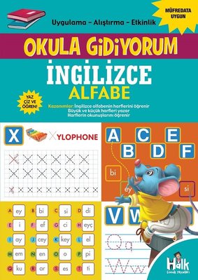 İngilizce Alfabe - Okula Gidiyorum | Halk Kitabevi
