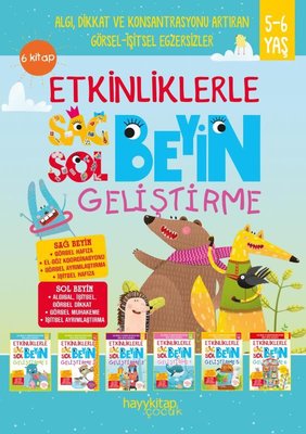 Etkinliklerle Sol Beyin Geliştirme Seti - 6 Kitap Takım - 5-6 Yaş | Hayy Kitap