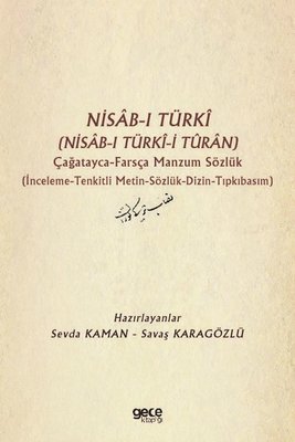Nisab-ı Türki- Nisab-ı Türki-i Turan - Çağatayca Farsça Manzum Sözlük | Gece Kitaplığı
