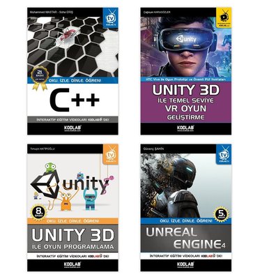 Oyun Programlama Seti 5 - 4 Kitap Takım | Kodlab (İnce Kapak)