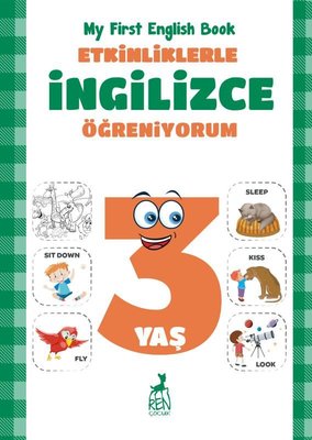 Ekinliklerle İngilizce Öğreniyorum - 3 Yaş | Ren Kitap