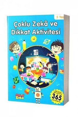 Çoklu Zeka ve Dikkat Aktivitesi 5 Yaş - Mavi Kitap | Aktif Zeka Yayınları