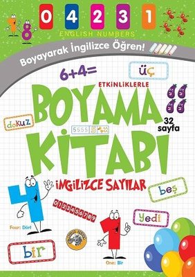Sayılar - Etkinliklerle Boyama Kitabı İngilizce | Akıllı Zebra