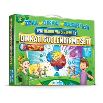 Yeni Neuro-Via Sistemi İle Dikkati Güçlendirme Seti 10 Yaş | Adeda (İnce Kapak)