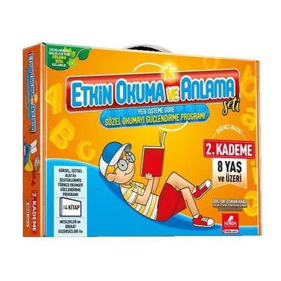 Etkin Okuma ve Anlama Seti 2.Kademe 8 Yaş ve Üzeri | Adeda (İnce Kapak)