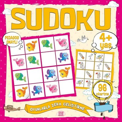 Çocuklar İçin Sudoku 4+Yaş - Çıkartmalı | Dokuz Yayınları