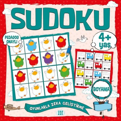 Çocuklar İçin Sudoku - Boyama 4+Yaş | Dokuz Yayınları