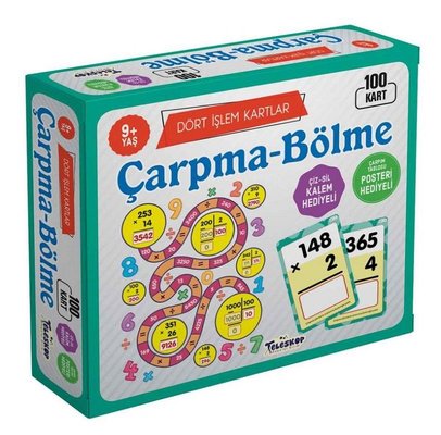 Çarpma Bölme 9 Yaş Dört İşlem Kartlar | Teleskop Popüler Bilim