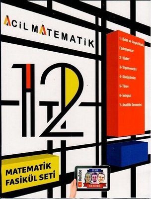 2022 12.Sınıf Matematik Fasikül Set | Acil Yayınları (İnce Kapak)