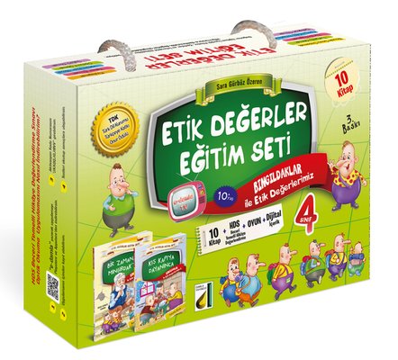 4.Sınıf Etik Değerler Eğitim Seti - 10 Kitap Takım | Damla Yayınevi (İnce Kapak)