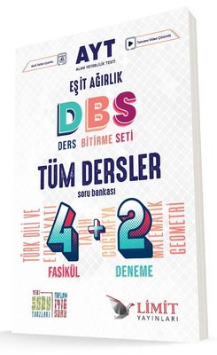 2022 AYT Eşit Ağırlık Ders Bitirme Seti Tüm Dersler Soru Bankası | Limit Yayınları (İnce Kapak)