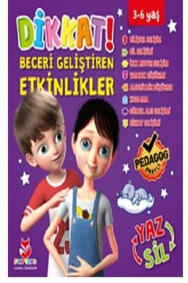 Dikkat ve Beceri Geliştiren Etkinlikler - Mor Seri | Gong Çocuk