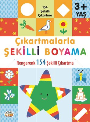 Çıkartmalarla Şekilli Boyama - Rengarenk 154 Şekilli Çıkartma | 0-6 Yaş Yayınları
