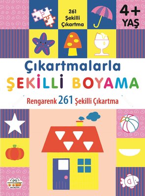 Çıkartmalarla Şekilli Boyama - Rengarenk 261 Şekilli Çıkartma | 0-6 Yaş Yayınları
