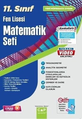 11.Sınıf Matematik Fen Lisesi Set | Çap Yayınları (İnce Kapak)