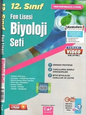 12.Sınıf Biyoloji Fen Lisesi Set | Çap Yayınları (İnce Kapak)