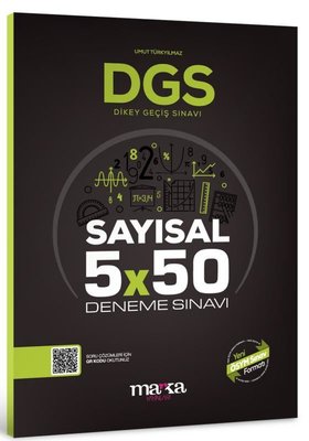 2025 DGS Sayısal 5x50 Deneme Sınavı Tamamı PDF Çözümlü Açıklanan Yeni Müfredat | Marka Yayınları (İnce Kapak)