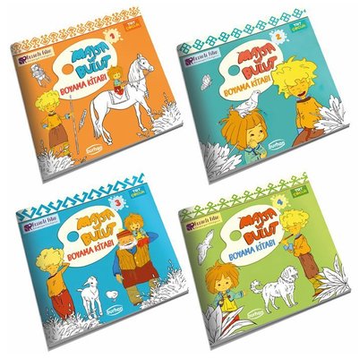 TRT Çocuk Maysa ve Bulut Boyama Kitapları Seti - 4 Kitap Takım | Burhan Yayıncılık