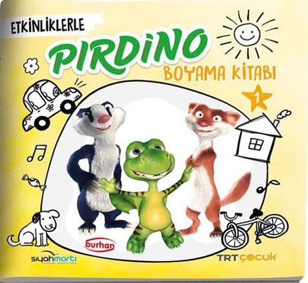 TRT Çocuk Etkinliklerle Pırdino Boyama Kitabı - 1 | Burhan Yayıncılık