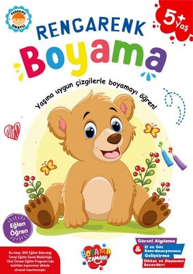 Rengarenk Boyama 5+ Yaş | Boyama Zamanı Yayınları