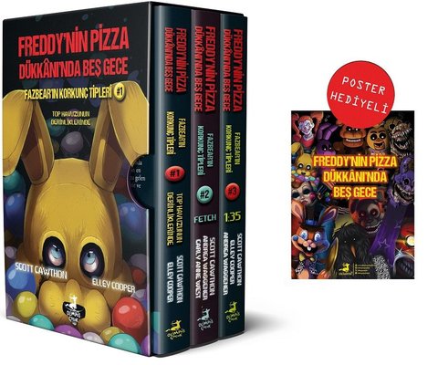 Fazbearin Korkunç Tipleri Seti - 3 Kitap Takım Kutulu Set | Olimpos Çocuk (İnce Kapak)