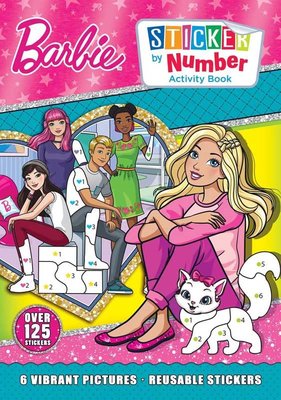 BARBIE STICKER BY NUMBER ACTIVITY BOOK | Alligator Products Limited