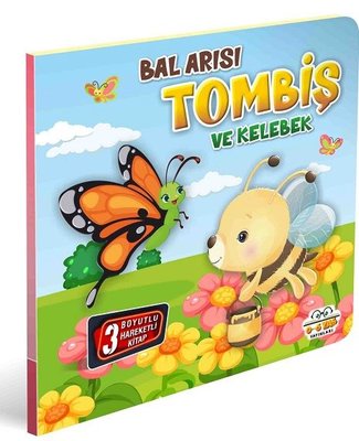 Bal Arısı Tombiş ve Kelebek - 3 Boyutlu Hareketli Kitap | 0-6 Yaş Yayınları