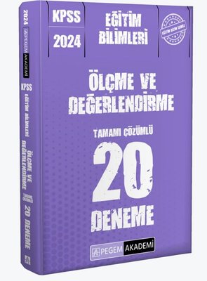 2024 KPSS Eğitim Bilimleri Ölçme ve Değerlendirme 20 Deneme | Pegem Akademi Yayıncılık